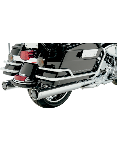 SILENCIADORES SLIP-ON MONSTER ROUNDS 4" CROM PARA HARLEY DAVIDSON 99-16