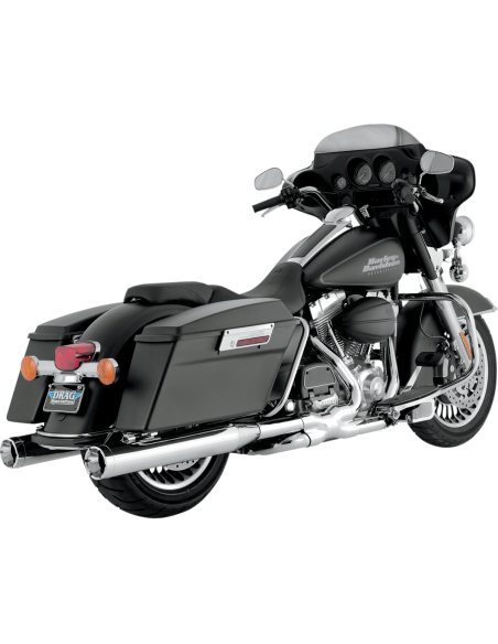 SILENCIADORES SLIP-ON MONSTER ROUNDS 4" CROM PARA HARLEY DAVIDSON 99-16