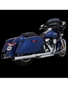 SILENCIADORES SLIP-ON ELIMINATOR 400 4" CROM TAPA FIN NEG PARA HARLEY DAVIDSON 17-21