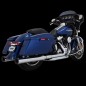 SILENCIADORES SLIP-ON ELIMINATOR 400 4" CROM TAPA FIN NEG PARA HARLEY DAVIDSON 17-21