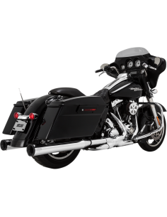 SILENCIADORES SLIP-ON ELIMINATOR 400 4" CROM TAP FIN NEG PARA HARLEY DAVIDSON 99-16