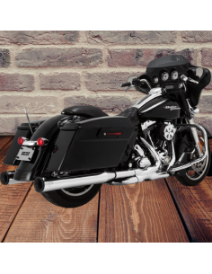 SILENCIADORES SLIP-ON ELIMINATOR 400 4" CROM TAP FIN NEG PARA HARLEY DAVIDSON 99-16