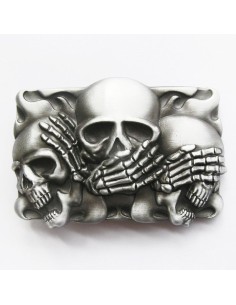 HEBILLA BLACK FLAME SHY SKULLS