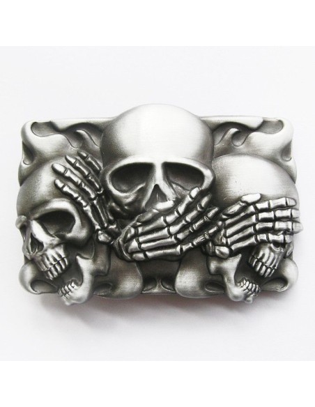 HEBILLA BLACK FLAME SHY SKULLS