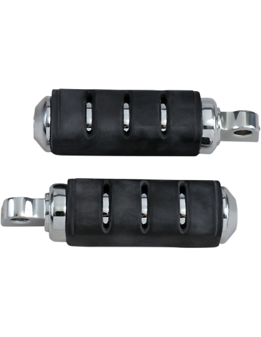 ESTRIBERAS ISO TRIDENT PEQUEÑAS CON ANCLAJES MACHO 32 MM CROMADO