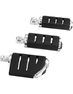 ESTRIBERAS ISO TRIDENT PEQUEÑAS CON ANCLAJES MACHO 32 MM CROMADO