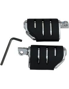 ESTRIBERAS ISO TRIDENT DUALLY CON ANCLAJES MACHO 32 MM CROMADO