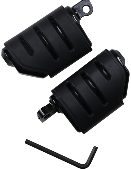 ESTRIBERAS ISO TRIDENT DUALLY CON ANCLAJES MACHO 32 MM NEGRO BR