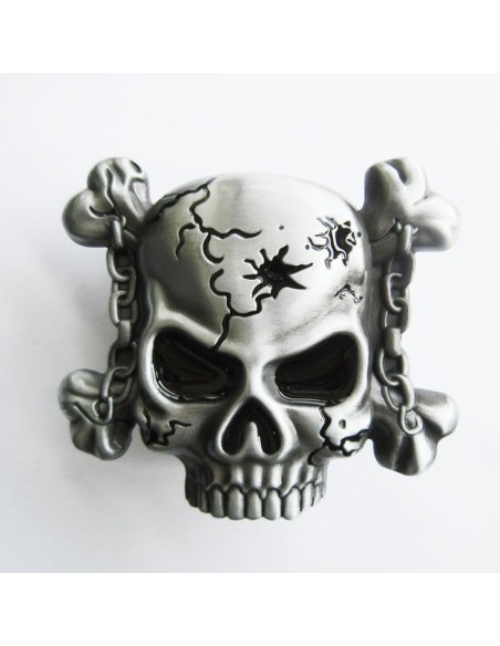 HEBILLA CON ENCENDEDOR SKULL LIGHTER