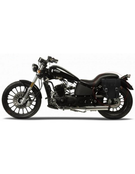 ALFORJA CENTURION NEGRA IZQUIERDA PARA LEONART DAYTONA