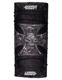 BANDANA CRUZ DE HIERRO Y CALAVERA NEGRA