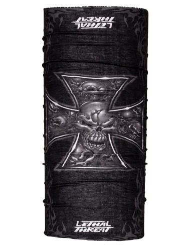 BANDANA CRUZ DE HIERRO Y CALAVERA NEGRA BANDANA CRUZ DE HIERRO Y CALAVERA NEGRA