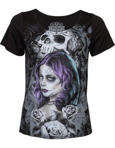 CAMISETA CHICA QUEEN OF HEARTS LETHAL ANGEL
