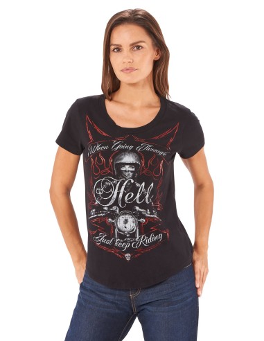 CAMISETA CHICA JUST KEEP RIDING LETHAL ANGEL CAMISETA CHICA JUST KEEP RIDING LETHAL ANGEL