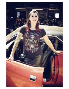 CAMISETA CHICA JUST KEEP RIDING LETHAL ANGEL para Camisetas Chica