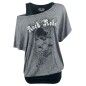 CAMISETA HEART RULES ROCK REBEL