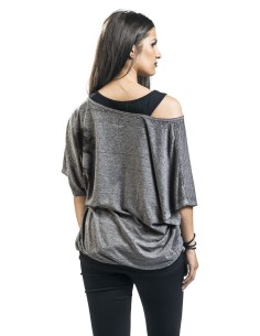 CAMISETA HEART RULES ROCK REBEL para Camisetas Chica