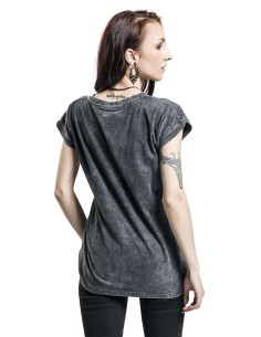 CAMISETA SKULL WINGS ROCK REBEL para Camisetas Chica
