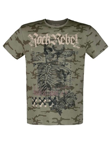 CAMISETA SKELETON ROCK REBEL CAMISETA SKELETON ROCK REBEL