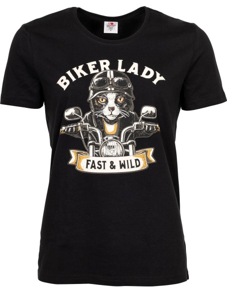 CAMISETA BIKER CAT LADIES