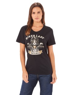 CAMISETA BIKER CAT LADIES para Camisetas Chica