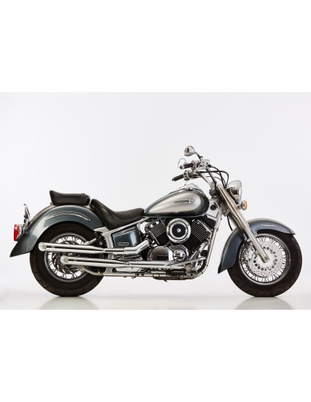 ESCAPE CROMO LINE 2-2 FALCON YAMAHA XVS1100 DRAG STAR para Motos Ya...