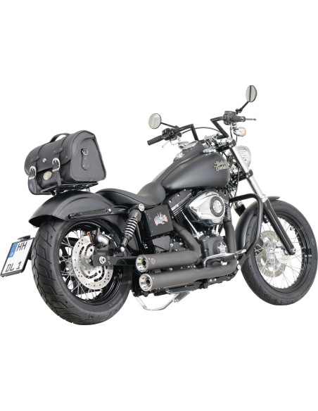 ESCAPE COMP DOUBLE GROOVE CON CATALIZADOR FALCON H.D SPORTSTER XL 883 NEGRO
