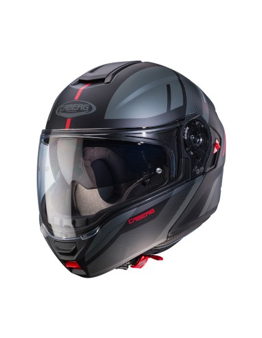 CASCO MODULAR CABERG LEVO X MANTA NEGRO-ANTRACITA-ROJO CASCO MODULAR CABERG LEVO X MANTA NEGRO-ANTRACITA-ROJO