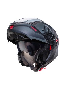CASCO MODULAR CABERG LEVO X MANTA NEGRO-ANTRACITA-ROJO para Cascos ...