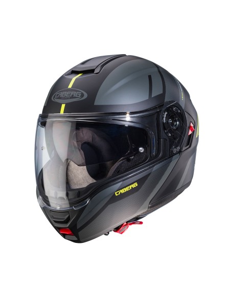 CASCO MODULAR CABERG LEVO X MANTA NEGRO-ANTRACITA-AMARILLO para Cas...