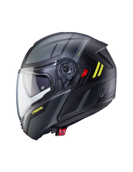 CASCO MODULAR CABERG LEVO X MANTA NEGRO-ANTRACITA-AMARILLO