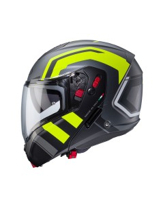 CASCO MODULAR CABERG HORUS X ROAD GUN METAL- NEGRO MATE- AMARILLO FLUOR