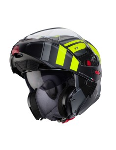 CASCO MODULAR CABERG HORUS X ROAD GUN METAL- NEGRO MATE- AMARILLO F...