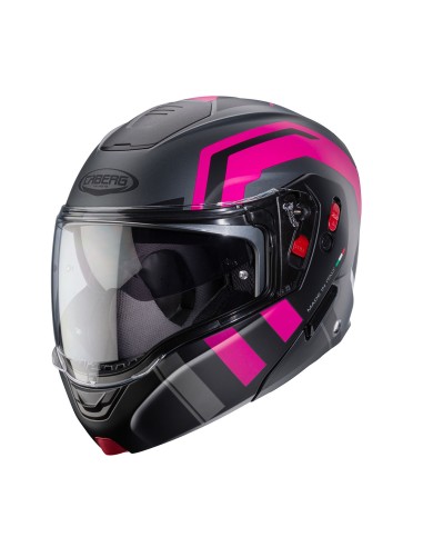 CASCO MODULAR CABERG HORUS X ROAD GUN METAL- NEGRO - FUCSIA CASCO MODULAR CABERG HORUS X ROAD GUN METAL- NEGRO - FUCSIA