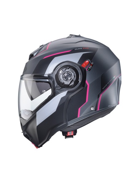 CASCO MODULAR CABERG DUKE EVO MOVE GUN METAL MATE-NEGRO-FUCSIA
