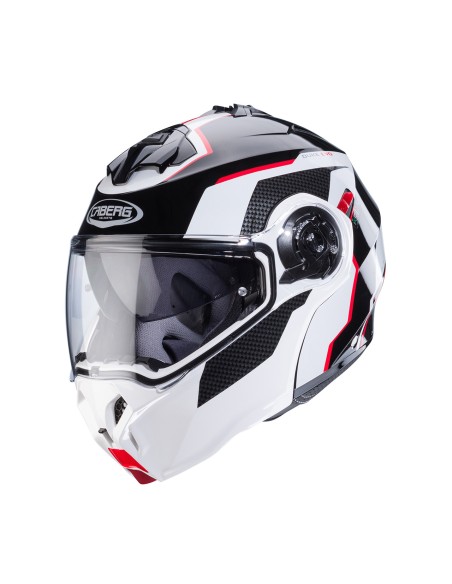 CASCO MODULAR CABERG DUKE EVO MOVE NEGRO-BLANCO-ROJO para Cascos Mo...