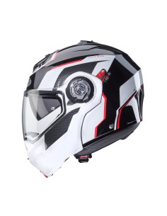 CASCO MODULAR CABERG DUKE EVO MOVE NEGRO-BLANCO-ROJO