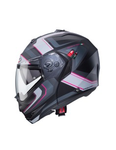 CASCO MODULAR CABERG DUKE X TOUR NEGRO-ANTRACITA- FUCSIA-PLATA