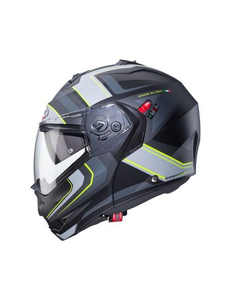 CASCO MODULAR CABERG DUKE X TOUR NEGRO-ANTRACITA -AMARILLO FLUOR-PLATA