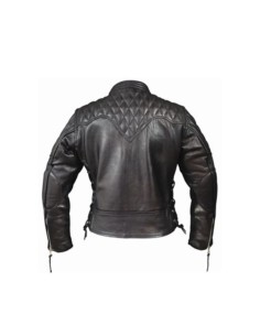 CHAQUETA MOTO PIEL CHICA DIAMOND