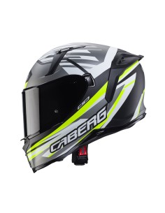 CASCO INTEGRAL CABERG AVALON X KIRA NEGRO-GRIS-AMARILLO-BLANCO