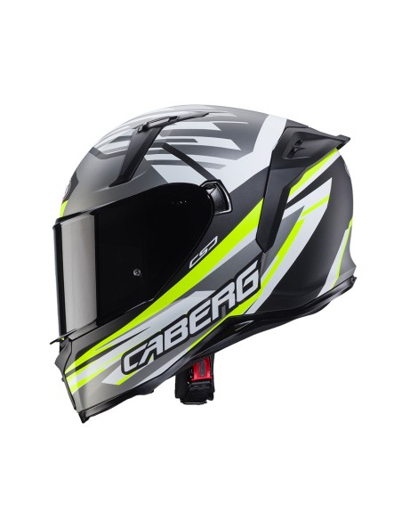 CASCO INTEGRAL CABERG AVALON X KIRA NEGRO-GRIS-AMARILLO-BLANCO