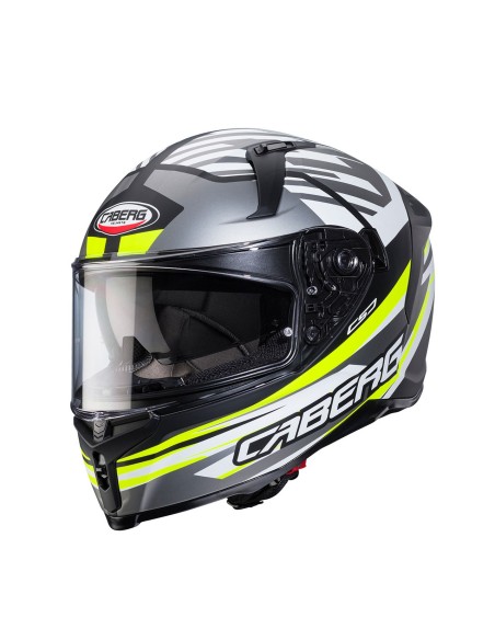 CASCO INTEGRAL CABERG AVALON X KIRA NEGRO-GRIS-AMARILLO-BLANCO