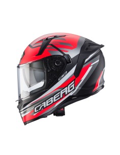 CASCO INTEGRAL CABERG AVALON X KIRA NEGRO-GRIS-ROJO-BLANCO