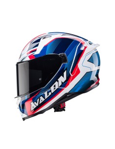 CASCO INTEGRAL CABERG AVALON X OPTIC BLANCO-ROJO-AZUL