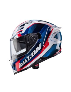 CASCO INTEGRAL CABERG AVALON X OPTIC BLANCO-ROJO-AZUL para Cascos Integrales