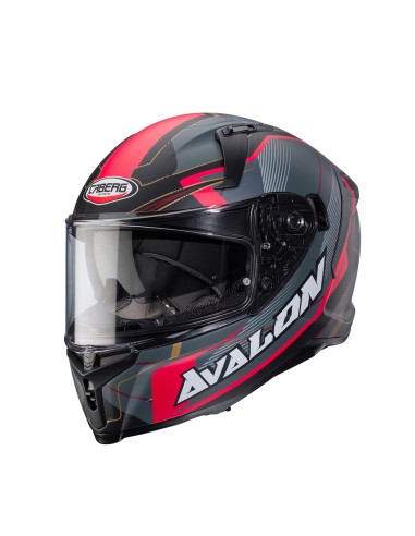 CASCO INTEGRAL CABERG AVALON X OPTIC NEGRO MATE-GRIS-ROJO CASCO INTEGRAL CABERG AVALON X OPTIC NEGRO MATE-GRIS-ROJO