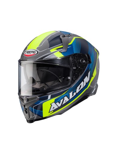 CASCO INTEGRAL CABERG AVALON X OPTIC GRIS-AMARILLO-AZUL CASCO INTEGRAL CABERG AVALON X OPTIC GRIS-AMARILLO-AZUL