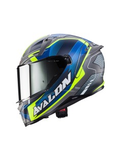 CASCO INTEGRAL CABERG AVALON X OPTIC GRIS-AMARILLO-AZUL