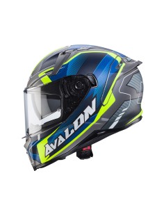 CASCO INTEGRAL CABERG AVALON X OPTIC GRIS MATE-AMARILLO-AZUL para Cascos Integrales
